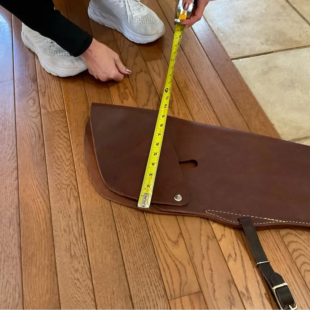 Leather scabbard, custom made, brown in color, protection and luxury, NWT - Picture 6 of 8